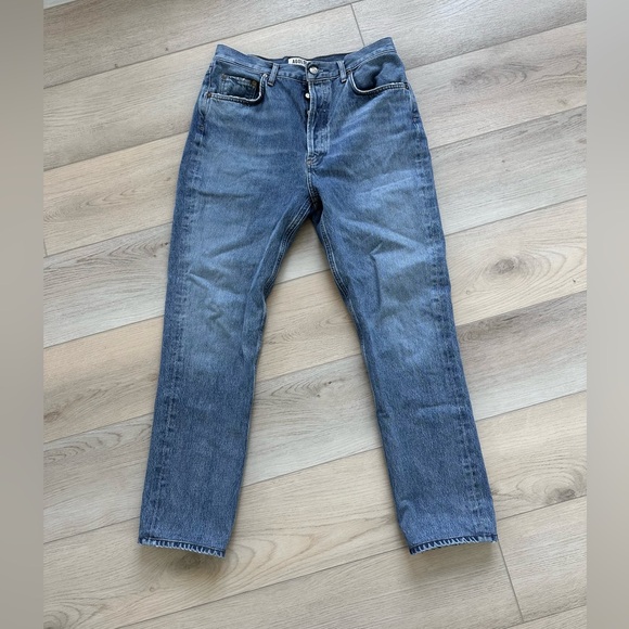 Agolde Remy High Rise Straight In Signal - Picture 2 of 5